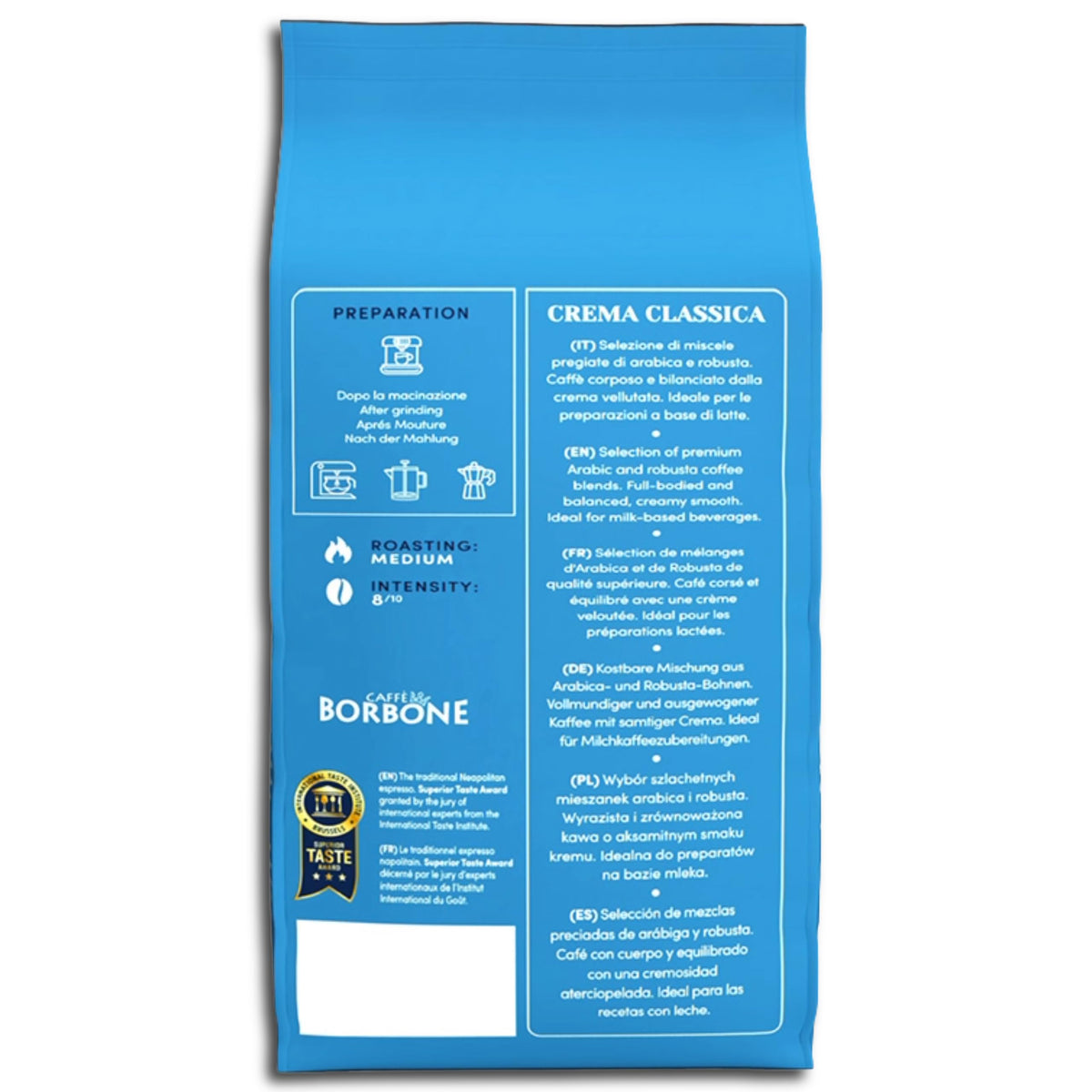 Caffè Borbone Selection Line Crema Classica Coffee Beans | 1kg Bag