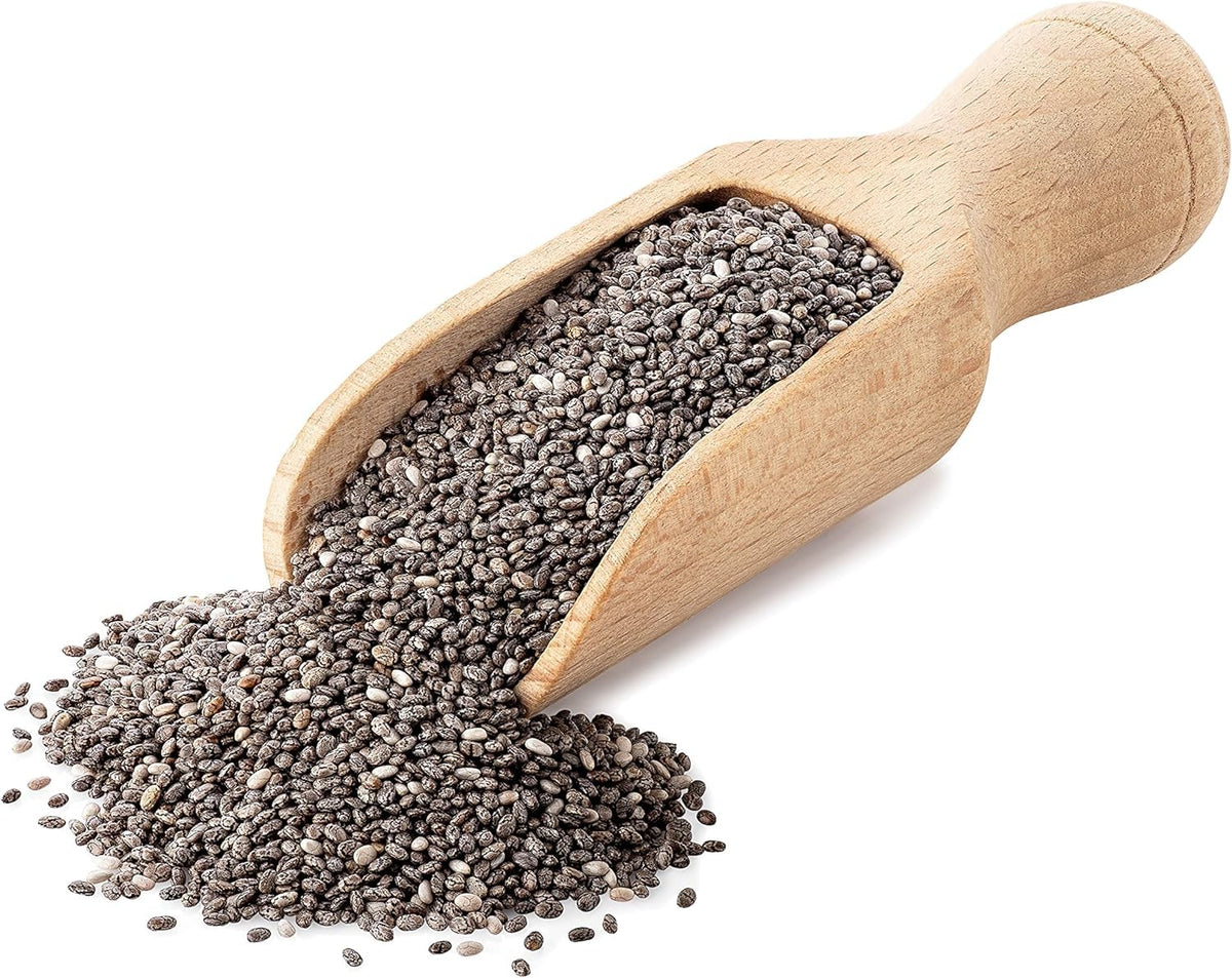 Seba Garden Organic Raw Black Chia Seeds Nutrient-Dense Superfood