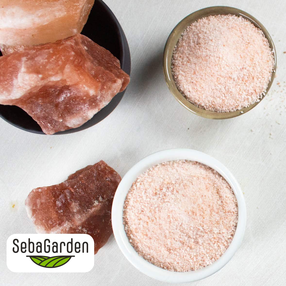 Seba Garden Hand-Harvested Himalayan Pink Salt 100% Natural Unrefined | 1kg