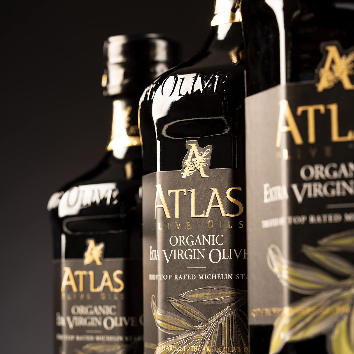 Atlas Olive Oil Premium Organic Moroccan Extra Virgin Olive Oil | 1L Glass Bottle