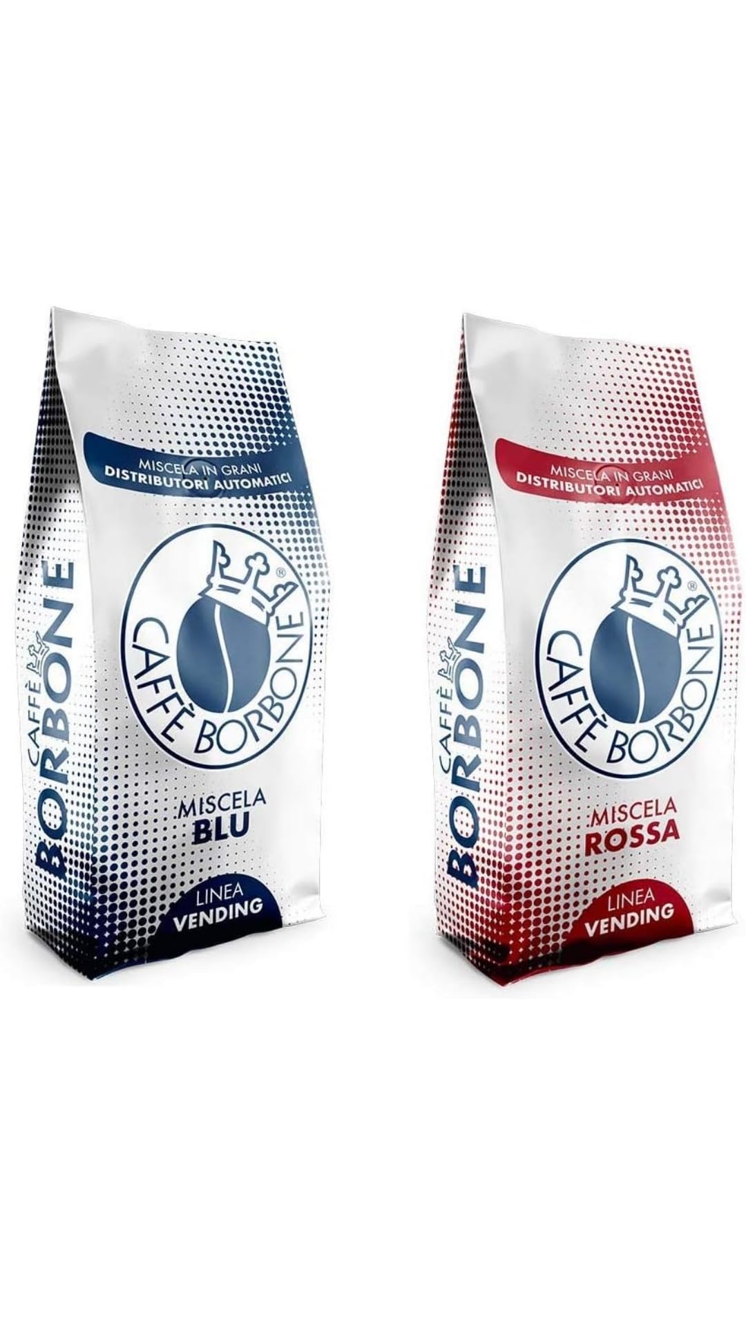 Caffè Borbone Vending Line Coffee Beans Variety Bundle | 2kg Pack (1kg Red & 1kg Blue)