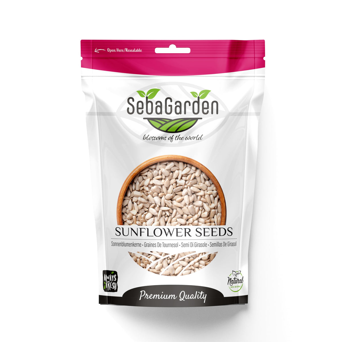 Seba Garden Premium Hulled Sunflower Seeds Grade A Nutrient-Dense Superfood | 1 kg