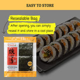 CHOI'S 1 Daechun Gold Grade Korean Sushi Nori (50 Full Sheets)