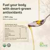 OLIVIE Plus 30X | Authentic High-Polyphenol Moroccan Desert Olive Oil (250ml / 8.45 Fl Oz)