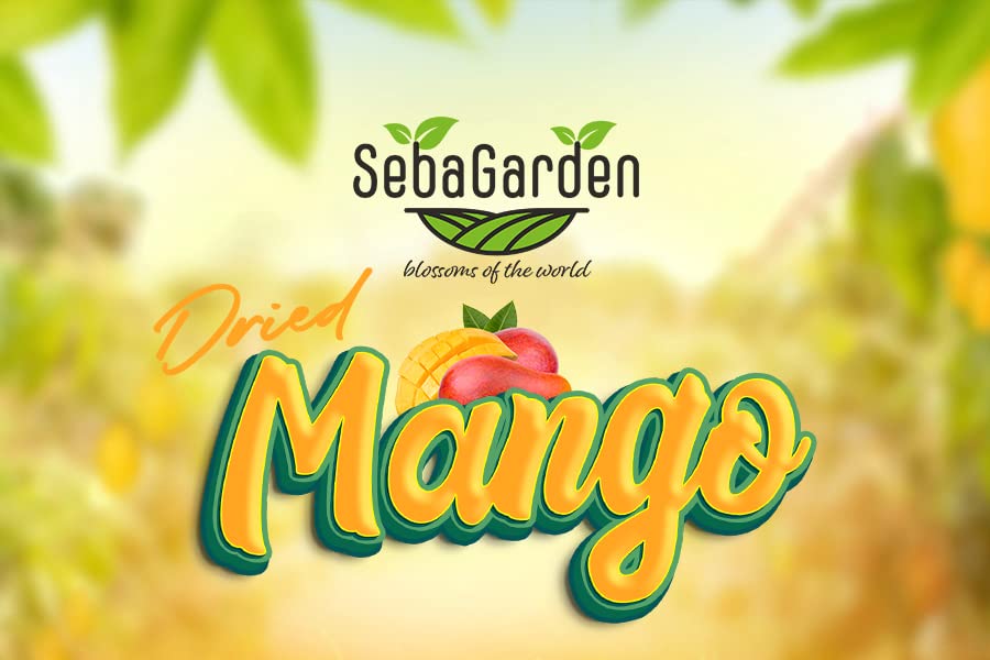 Seba Garden Premium Choice Unsweetened Dried Mango Slices Grade A