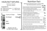 Seba Garden Premium Raw Whole Hazelnut Kernels Grade A Nutrient-Dense Superfood | 1kg