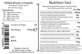 Seba Garden Premium Milled Brown Linseeds Grade A Nutrient-Dense Superfood | 1kg