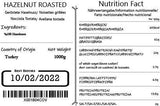 Seba Garden Premium Roasted Unsalted Whole Hazelnuts Grade A Nutrient-Dense Superfood | 1kg