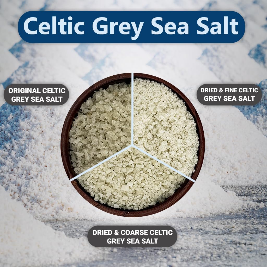Seba Garden Hand-Harvested Celtic Sea Salt Coarse Grey 100% Natural Unrefined | 1kg