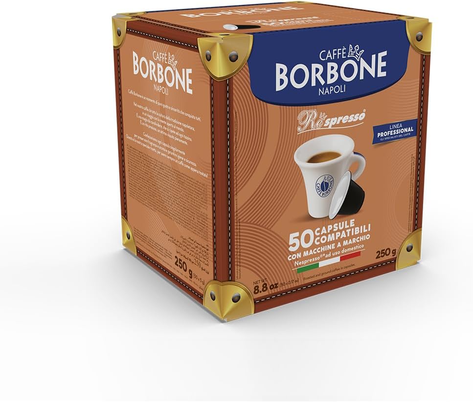 Caffè Borbone Respresso Miscela Nera Nespresso Compatible Coffee Pods | Pack of 50