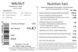 Seba Garden Premium Raw Californian Walnut Halves Grade A | 800g