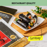 CHOI'S 1 Daechun Gold Grade Korean Sushi Nori (50 Full Sheets)