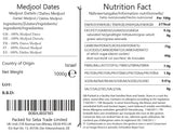 Seba Garden Premium Medjool Dates Large ,Natural Fibre 1 kg