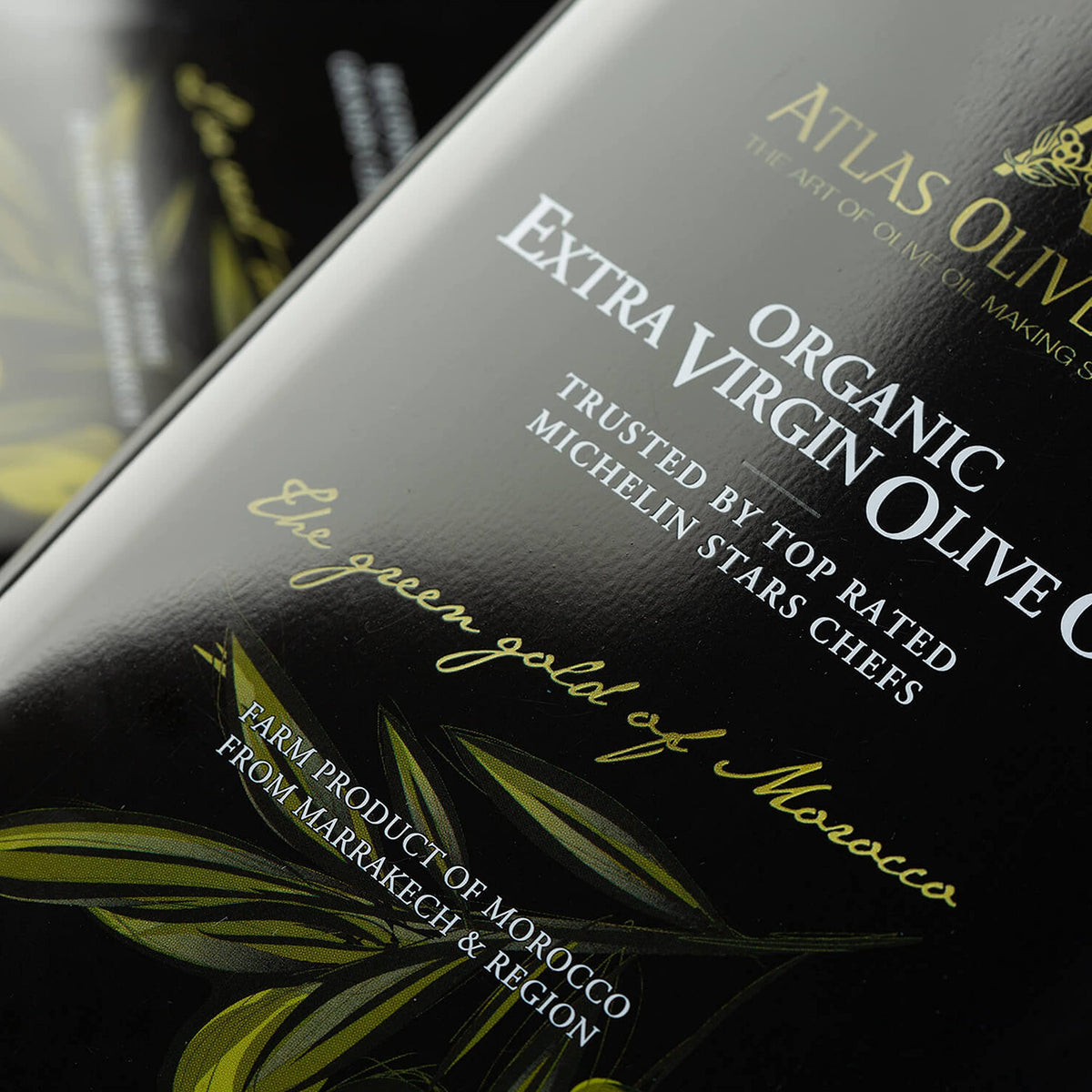 Atlas Olive Oil Premium Organic Moroccan Extra Virgin Olive Oil | 3L Tin