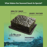 CHOI'S 1 Daechun Wasabi Korean Roasted Seaweed Snacks | 20 Individual Packs