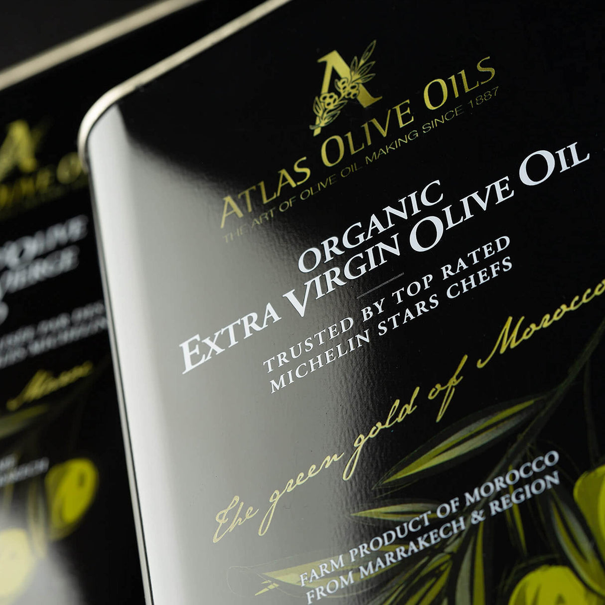 Atlas Olive Oil Premium Organic Moroccan Extra Virgin Olive Oil | 3L Tin
