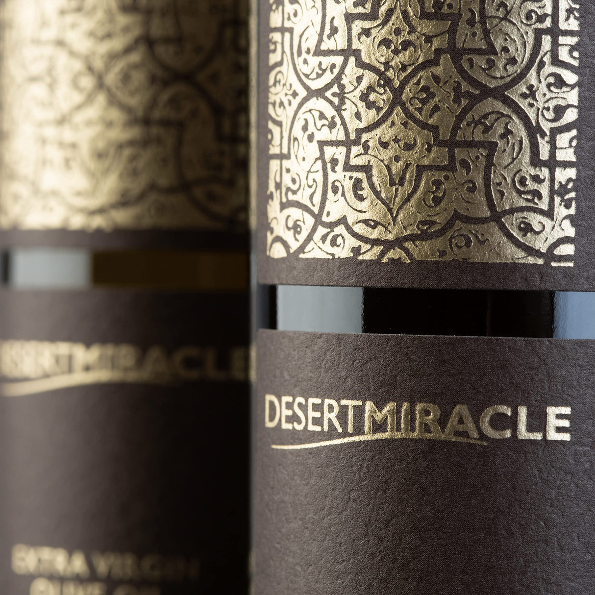 DESERT MIRACLE Ultra-Premium Organic Extra Virgin Polyphenol Rich Olive Oil | 500ml Glass Bottle