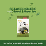 CHOI'S 1 Daechun Olive Oil & Green Tea Seaweed Snacks | 20 Individual Packs