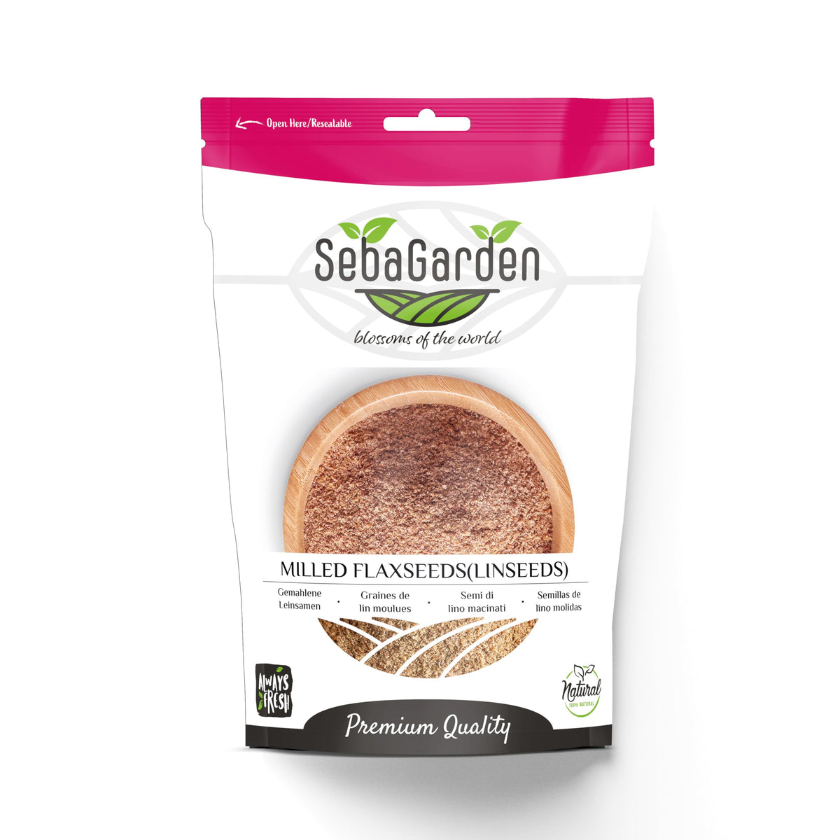 Seba Garden Premium Milled Brown Linseeds Grade A Nutrient-Dense Superfood | 1kg