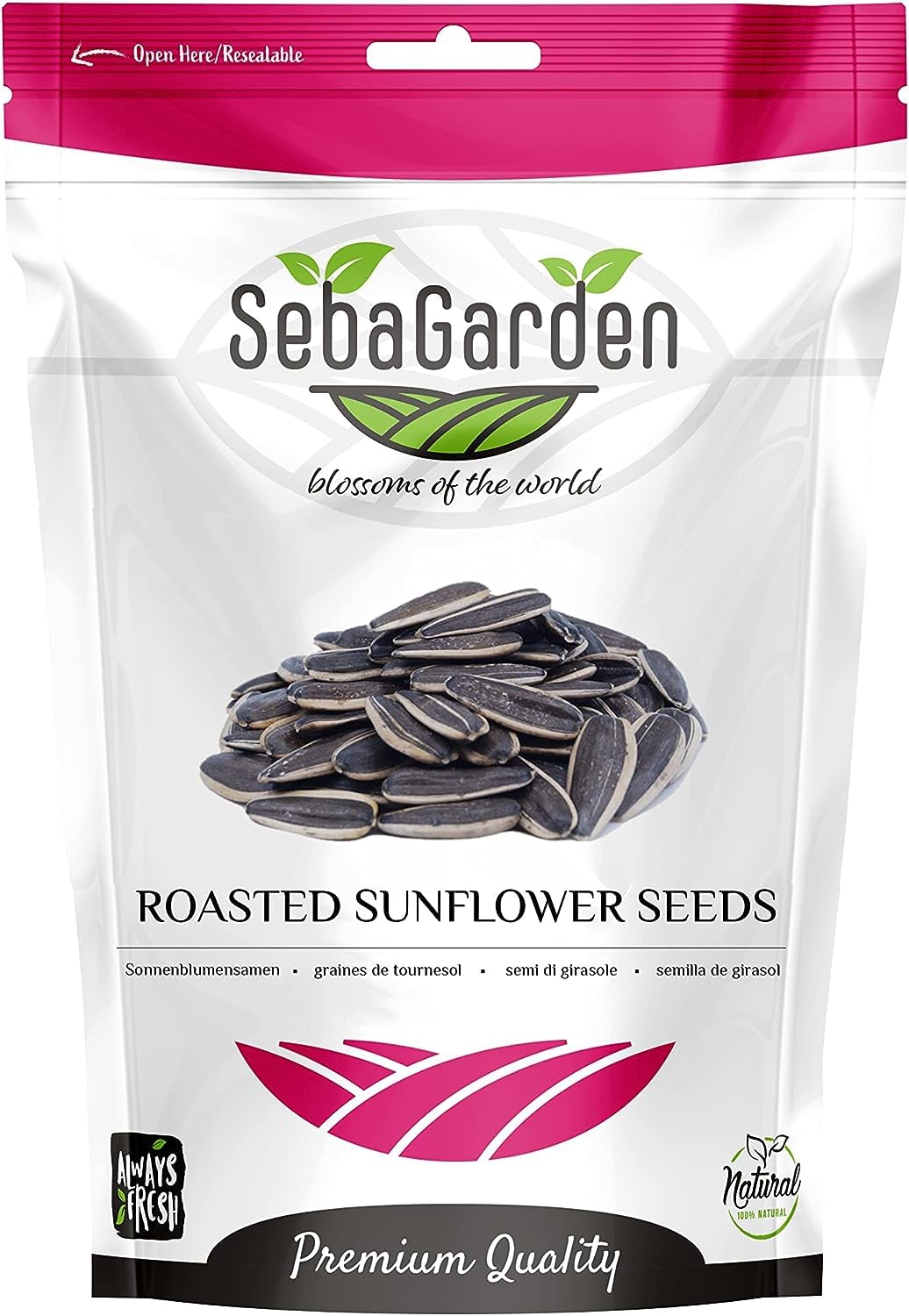 Seba Garden Roasted Lightly Salted Sunflower Seeds in Shell | 500g