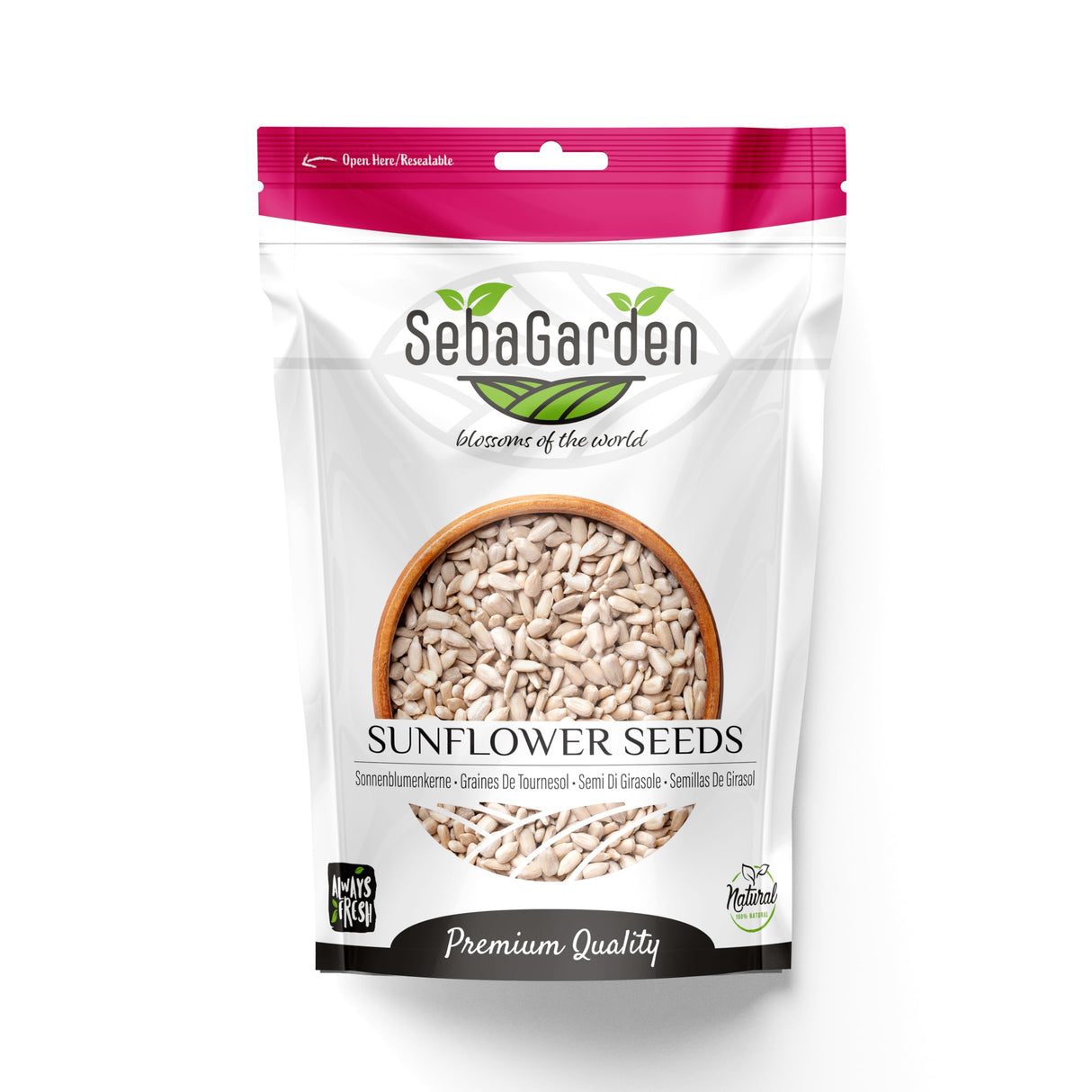Seba Garden Premium Hulled Sunflower Seeds Grade A Nutrient-Dense Superfood | 1 kg