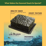CHOI'S 1 Daechun Korean BBQ Seaweed Snacks | 20 Individual Packs