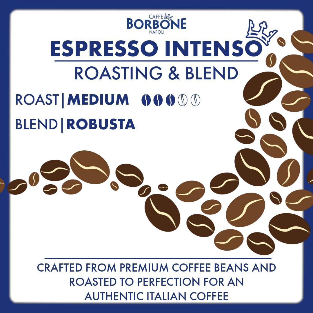 Caffè Borbone Espresso Intenso Ground Coffee Strong and Creamy | 250g